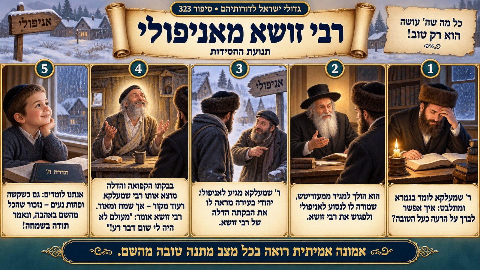 תמונת סיכום — תנועת החסידות: רבי זושא מאניפולי